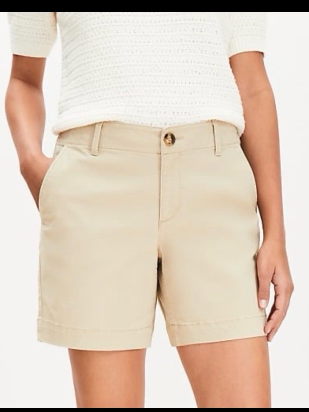 Ladies Loft Riviera  6' Chino Shorts Size 14 Plus